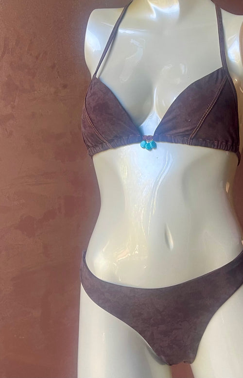 Choc Brown Suede BikinI