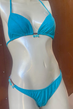 Turquoise Suede BikinI